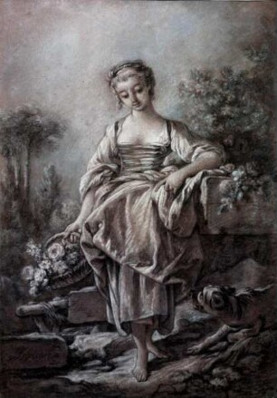 Stehende Schäferin