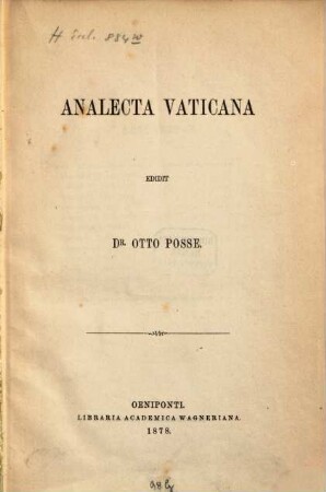 Analecta Vaticana