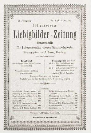 II. Jahrgang. No. 8 (Lfd. No. 20). (Hamburg, 1. August 1897.)