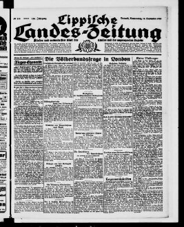 Lippische Landes-Zeitung : ältestes und weitverbreitetes Blatt des Landes und der angrenzenden Bezirke