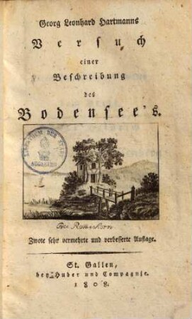Versuch einer Beschreibung des Bodensees