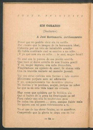 Sin corazón : (Nocturno)