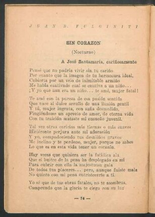 Sin corazón : (Nocturno)