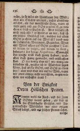 Von der Ewigkeit Deren Höllischen Peinen.