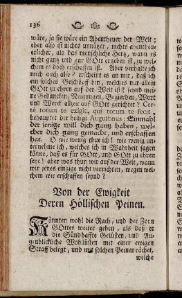 Von der Ewigkeit Deren Höllischen Peinen.