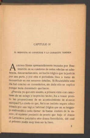 Capítulo IV - El Mediodía se conmueve y la Camargue también