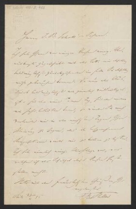 Brief an B. Schott's Söhne : 23.11.1855
