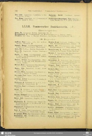 XXXII. Pommerscher Bezirksverein.