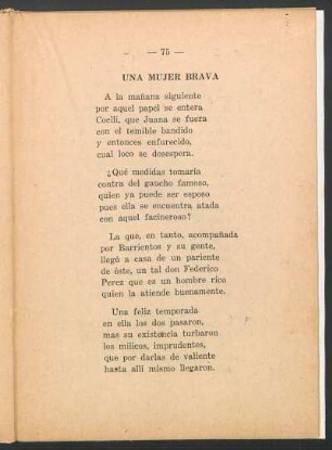 Una mujer brava