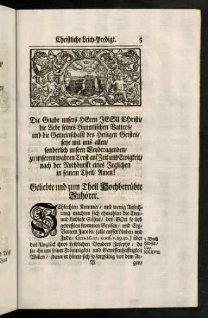 5-12, Die Gnade unsers Herrn Jesu Christi/ die Liebe seines...; Du Hirte Israel! ...