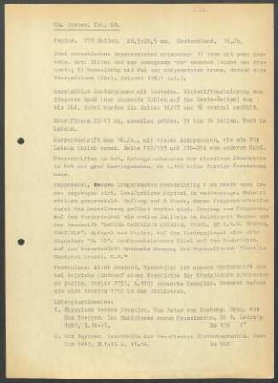 Beschreibung I