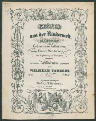 [H. 1]: 12 Lieder von Hoffmann von Fallersleben aus des Knaben Wunderhorn, u. A. mit Begleitung des Pianoforte ; Op. 58