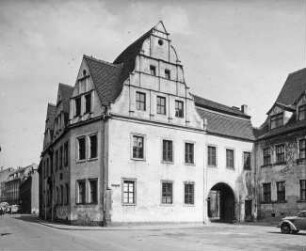 Halle (Saale), Große Märker Str. 10, Christian-Wolff-Haus; 1699 und 1719 barocker Umbau des Hauses; Nickel Hoffmann (Umkreis)