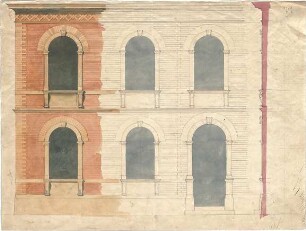 Neureuther, Gottfried von; Fassade - Ansicht, Schnitt