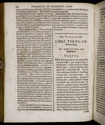 Ad Titulum XI. - Ad Titulum XV.