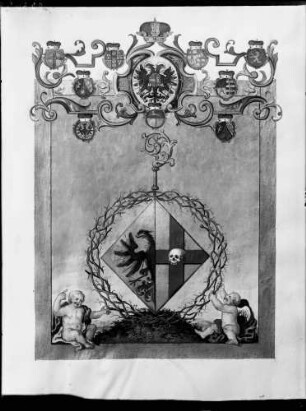 Bockschaft Kraichgau Adliges Damenstift Gemälde - Wappen
