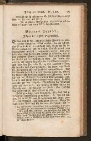Viertes Capitel. Folgen der letzten Begebenheit