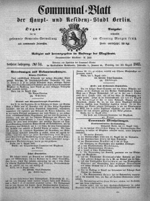 1865,34: No. 34, 20. August 1865