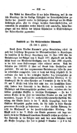 Nachschrift zu: Die Gelehrtenschulen Dänemarks