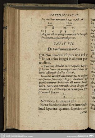 CAPUT VII. De Partium notatione.