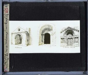 Arles, St. Trophime,Avignon, Kirche, Portal,Venasque, Kirche, Portal