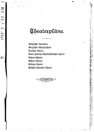 Theaterpläne