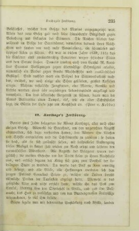 12. Karthago's Zerstörung