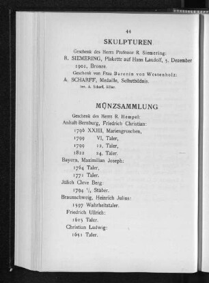 Münzsammlung