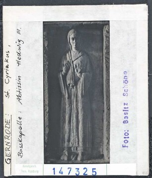 Gernrode, Stiftskirche St. Cyriacus: Busskapelle, Äbtissin Hedwig III.