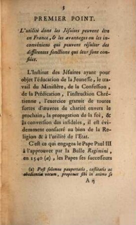 Avis Des Evêques De France Sur l'utilité, la Doctrine, la conduite et le régime des Jésuites de France
