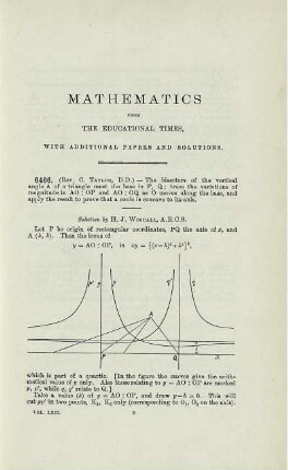 Mathematics from the educational times. [6466. -9936.]
