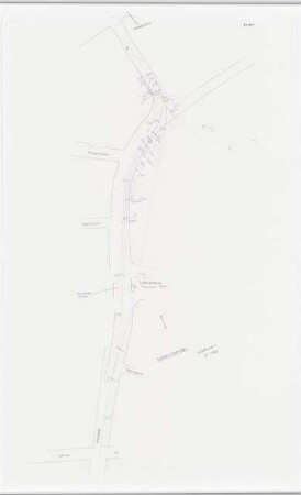 Straßenkonzept für den Zentralen Bereich, Berlin Schinkelwettbewerb 1983: Teil-Lageplan 1:1000
