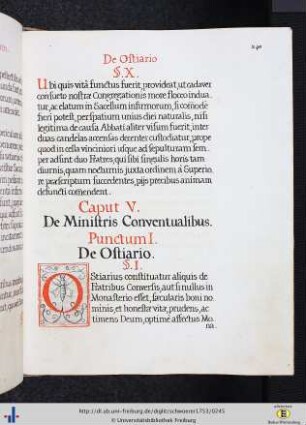 Caput V. De ministris conventualibus.