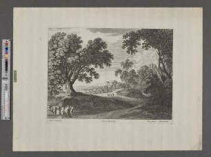 [Waldlandschaft mit Hirten]