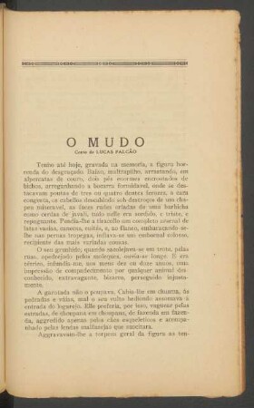 O mudo : Conto