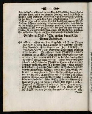 54-68, Geliebte in Christo Jesu / unserem himmlischen Seelen-Bräutigam.