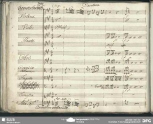 Cavatina: "Quanto consola il core" in A-Dur [Beginn]