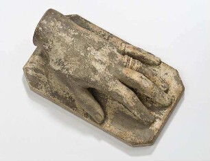 Totenhand, wohl Herzogin Alexandrine von Sachsen-Coburg und Gotha (1820-1904), Abguss