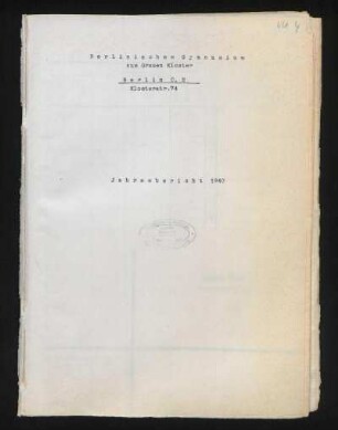 1939/40: Jahresbericht ... - 1939/40