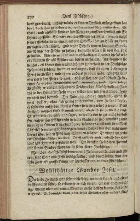 Wohltätige Wunder Jesu. [13. - 29.]