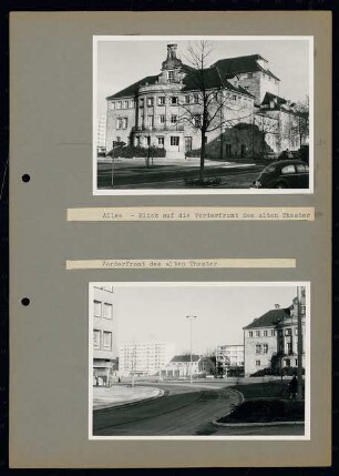 Stadttheater, Heilbronn: Ansichten Allee und altes Theater