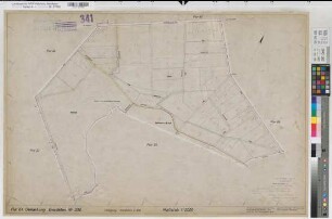 Emsdetten (Emsdetten), Umlegung Emsdetten, Zuteilungskarte Flur 61