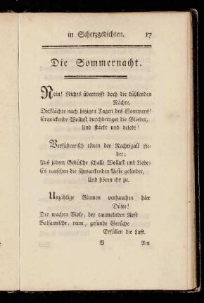 Die Sommernacht.