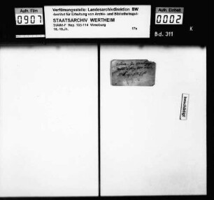 [Belege zur Amtsrechnung Virneburg Nr.1-25]