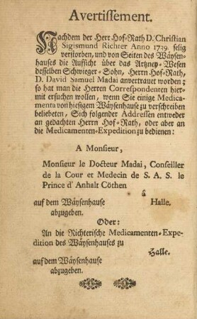Avertissement
