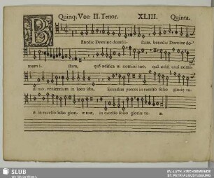 XLIII. Benedic Domine domum istam