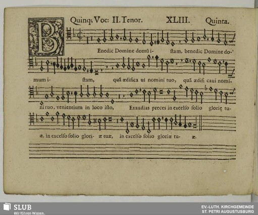 XLIII. Benedic Domine domum istam