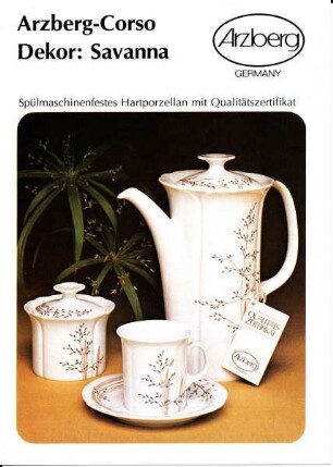 Produktprospekt "Arzberg-Corso / Dekor: Savanna"