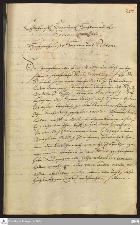 Brief von August Hermann Francke, Joachim Justus Breithaupt und Paul Anton an die Kurfürstlich-Brandenburgische Kommission.