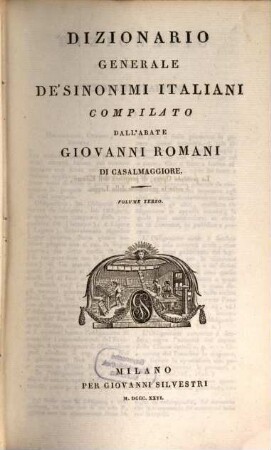 Dizionario generale de' sinonimi italiani. 3